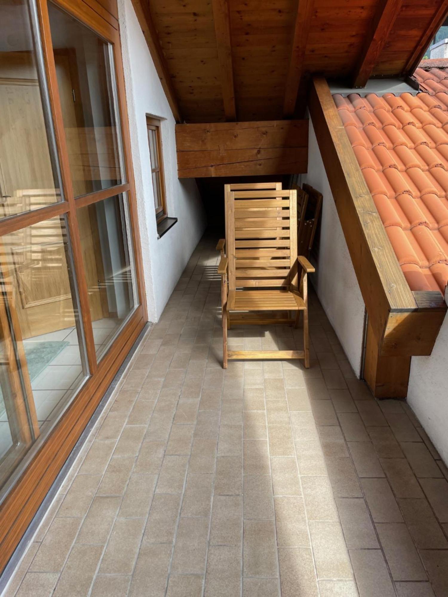Dachgeschosswohnung Mit Traumhaftem Zugspitzblick Bei Garmisch Farchant Eksteriør billede